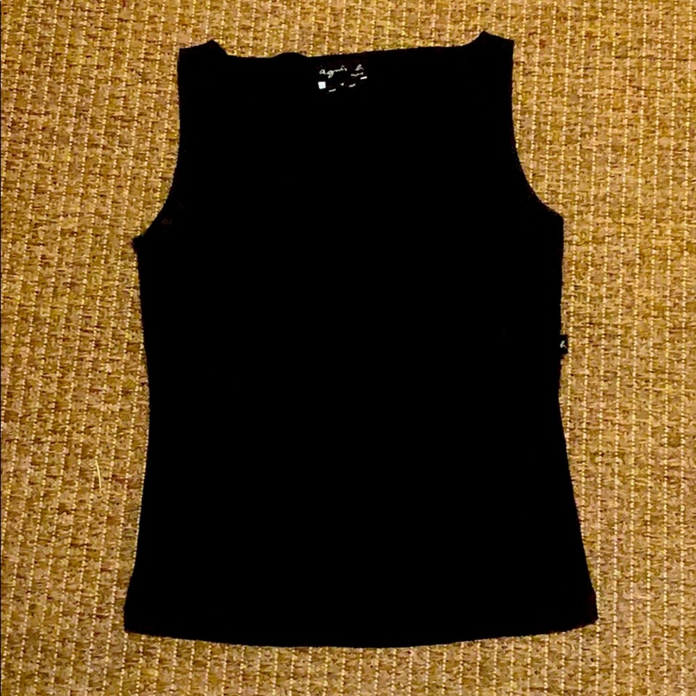 Agnes B boatneck tank t shirt - chic!